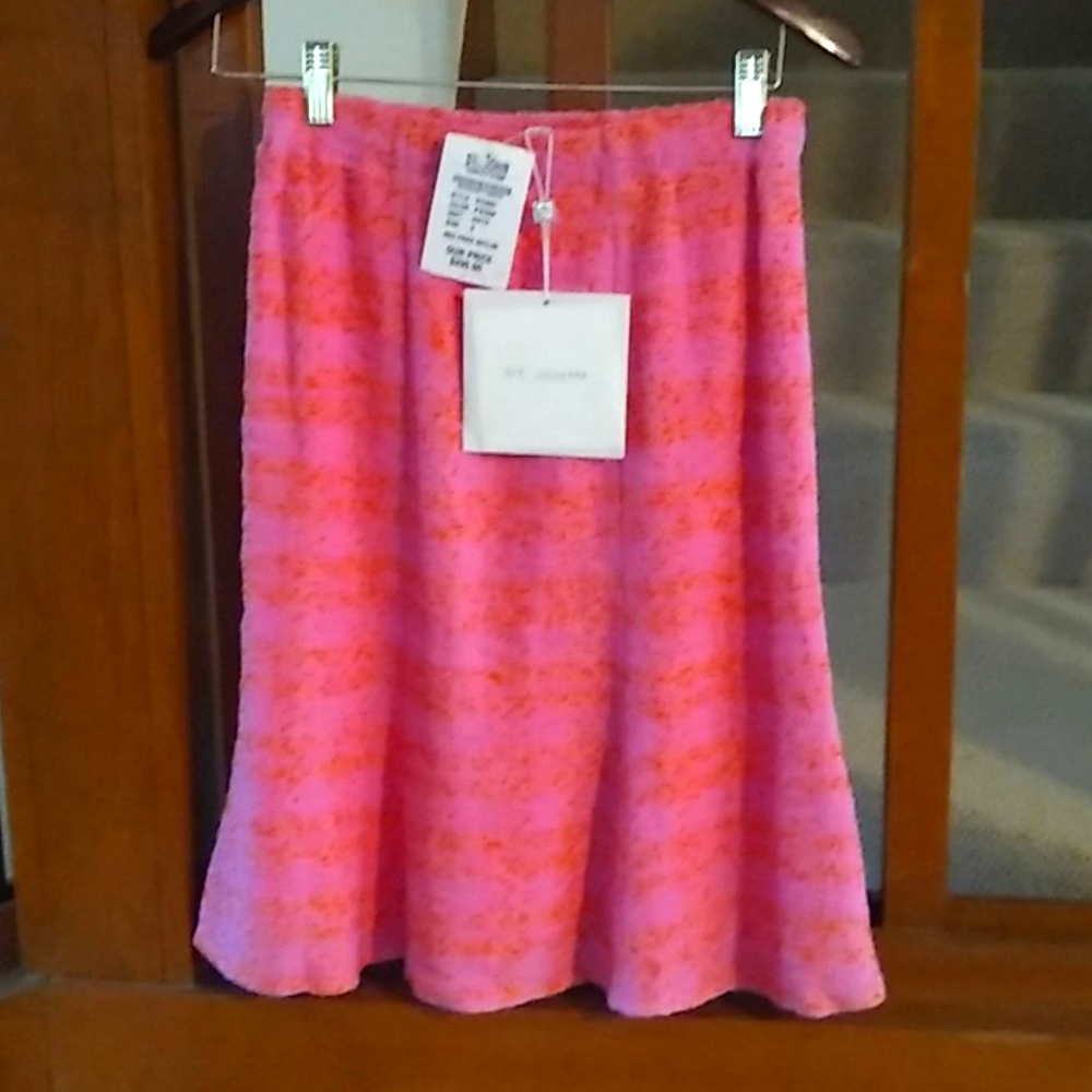 St. John Pink Flair Skirt, Sz 2, New with the Tags